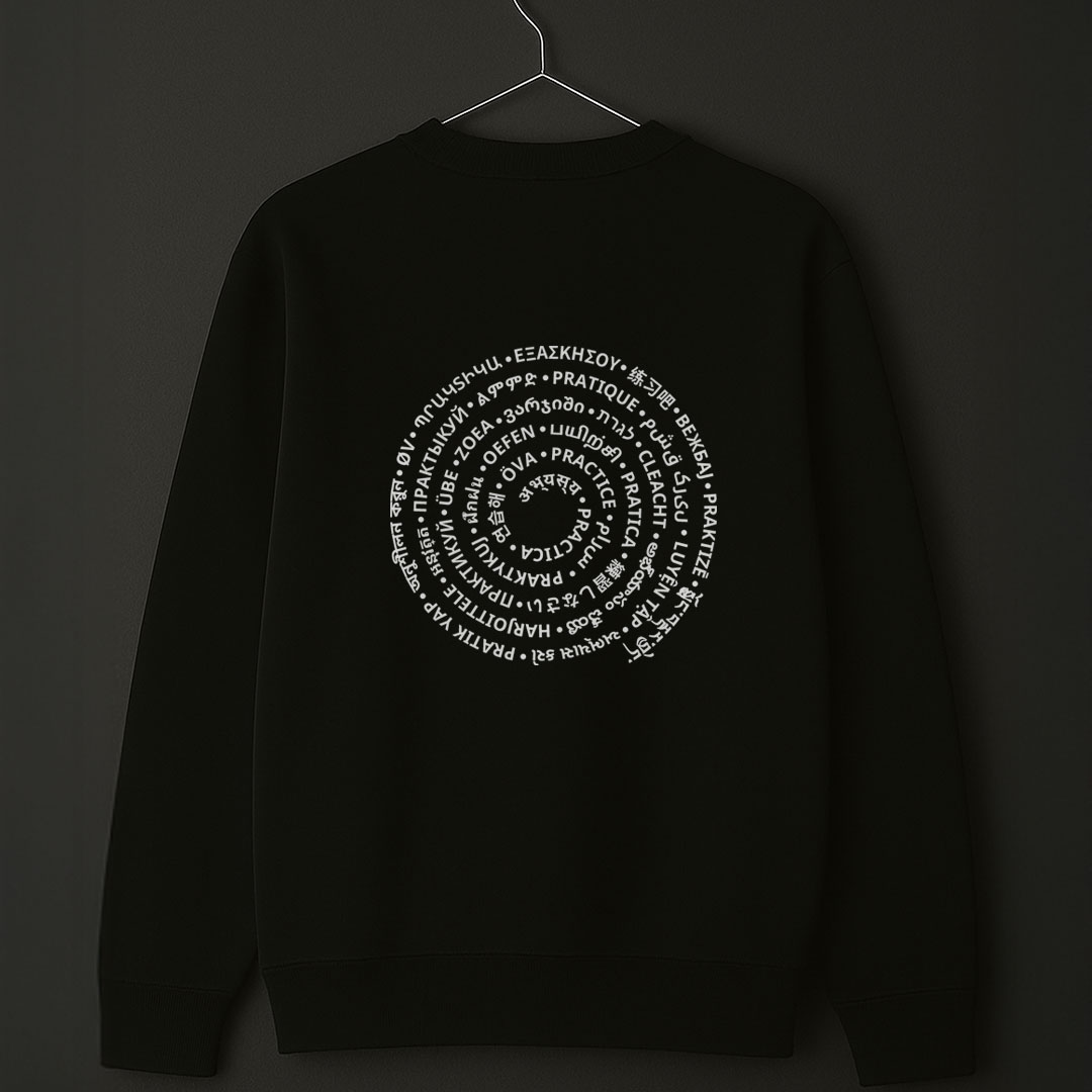 Black Sweatshirt back view