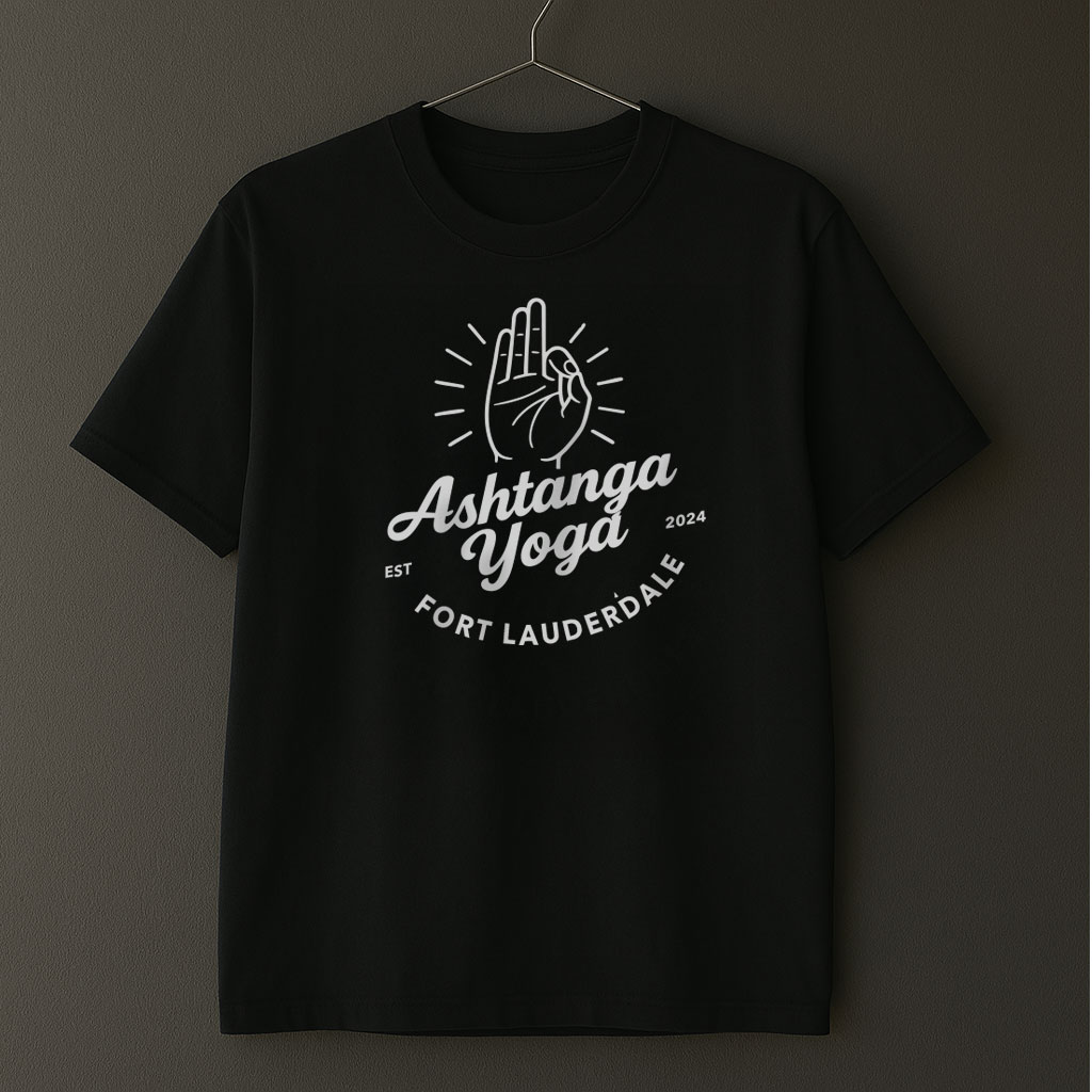 Black T-shirt front view