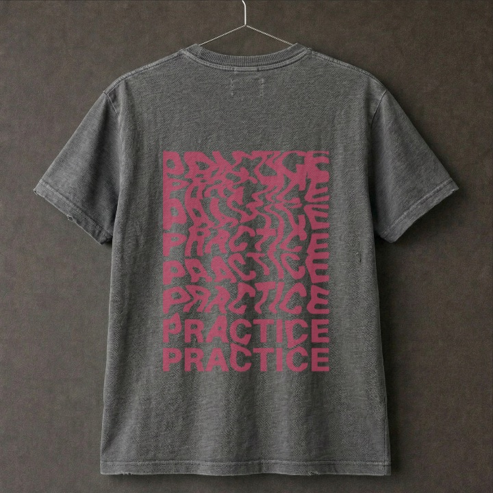 Gray Practice T-shirt back view